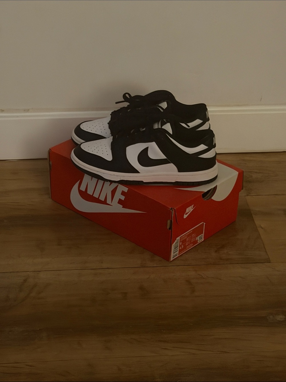Nike Kids Black and White Low-Top Sneakers